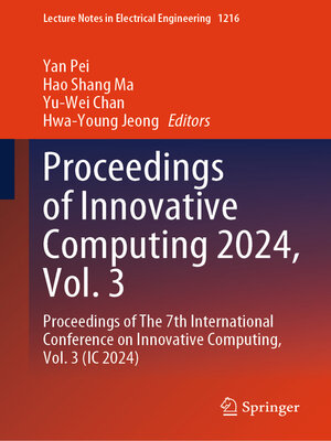 cover image of Proceedings of Innovative Computing 2024, Volume 3